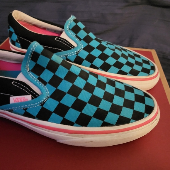 Women's 7.5 teal vans - Picture 3 of 12